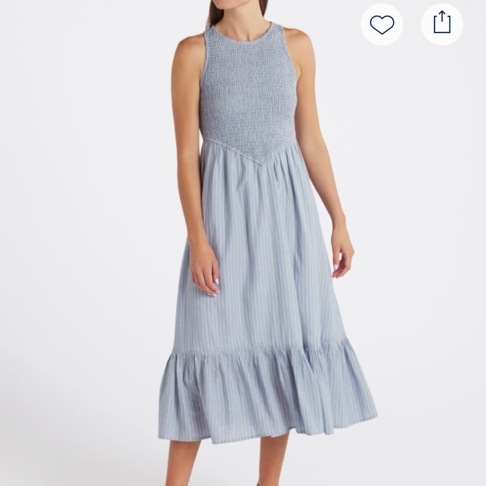 Chic Gray Sleeveless Midi Dress